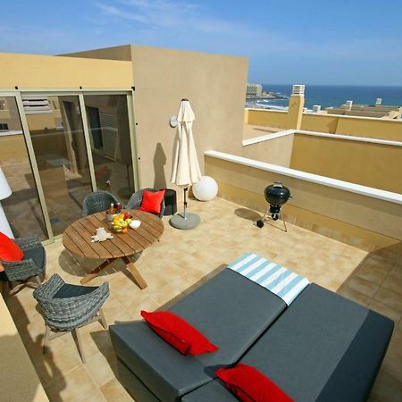 شقة La Perla By Rentmedano Superb Luxury Duplex, Private Roof Terrace, Ocean View, Pool, Wifi And Parking El Médano المظهر الخارجي الصورة